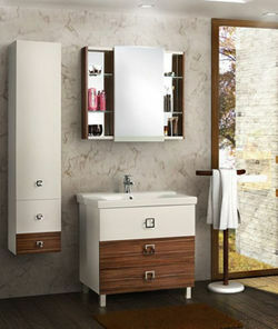 Комплект мебели для ванной: мебель для ванной комнаты классика и стеклянная мебель